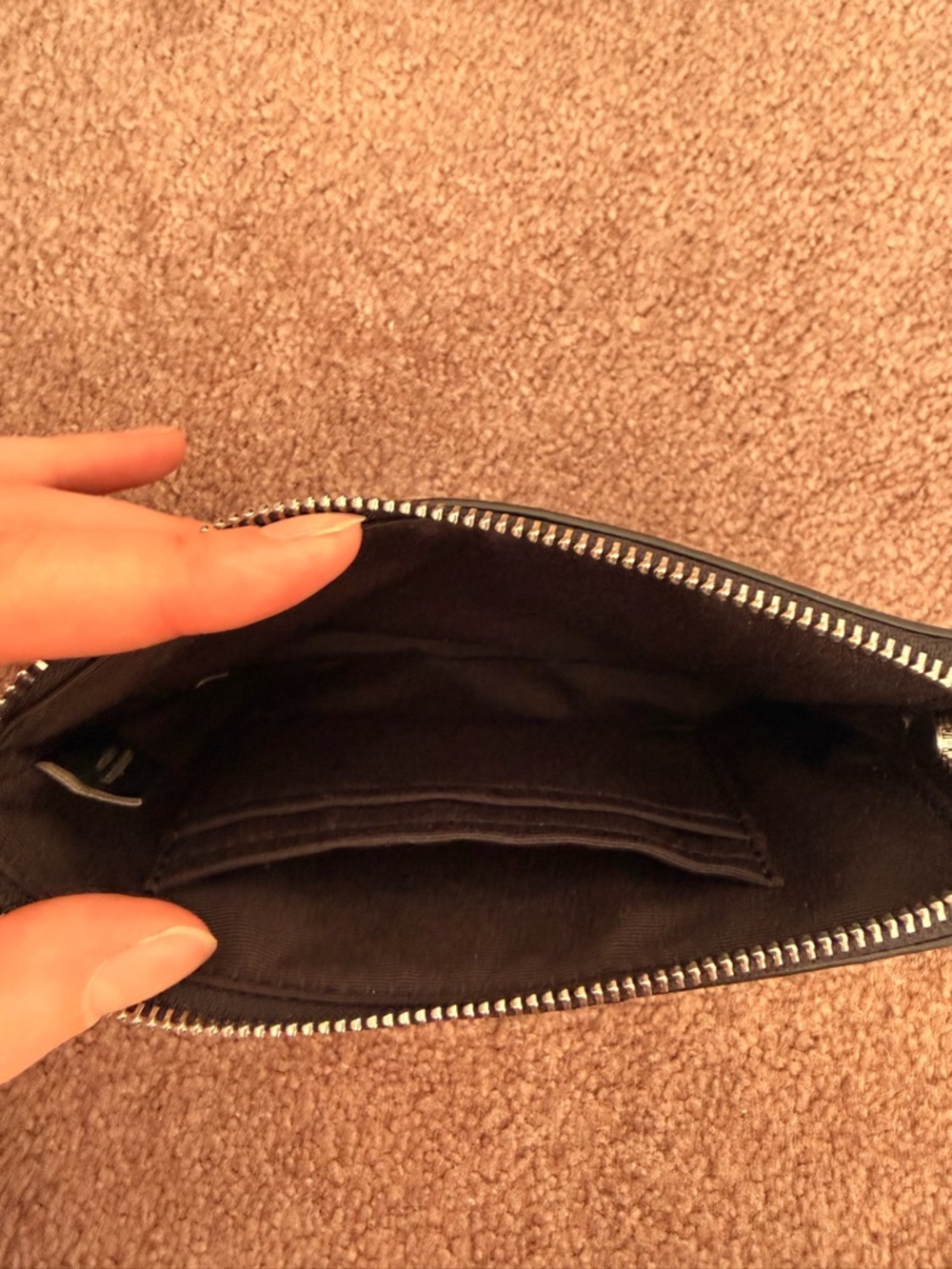 NWOT! Coach Black Signature Logo Wristlet with Strap - Picture 2 of 3
